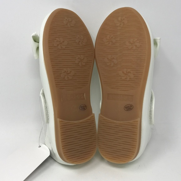 WUIWUIYU Casual Mary Janes Ballet Flats, Girl's Size 13(B)30 - White - Picture 7 of 10